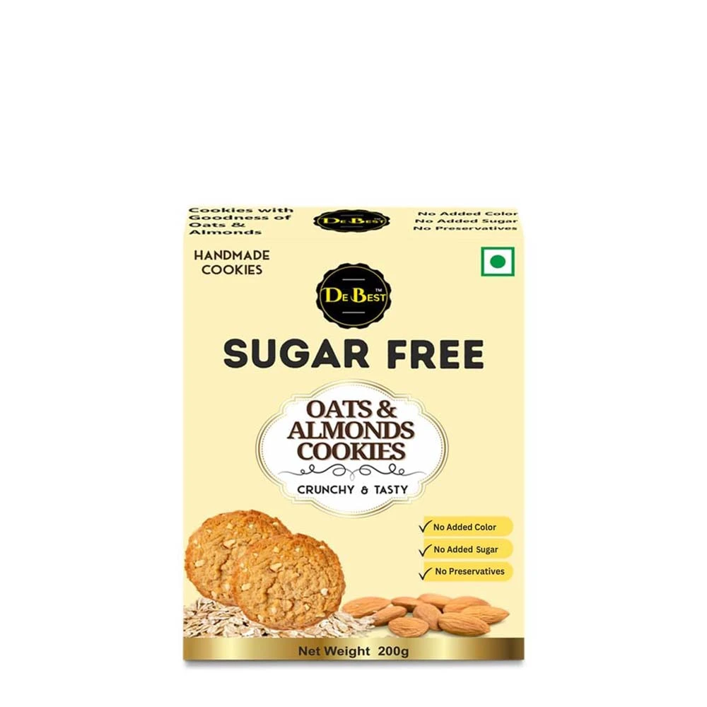 De Best Sugar Free Oats & Almonds Cookies 200g