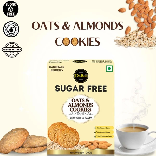 De Best Sugar Free Oats & Almonds Cookies 200g