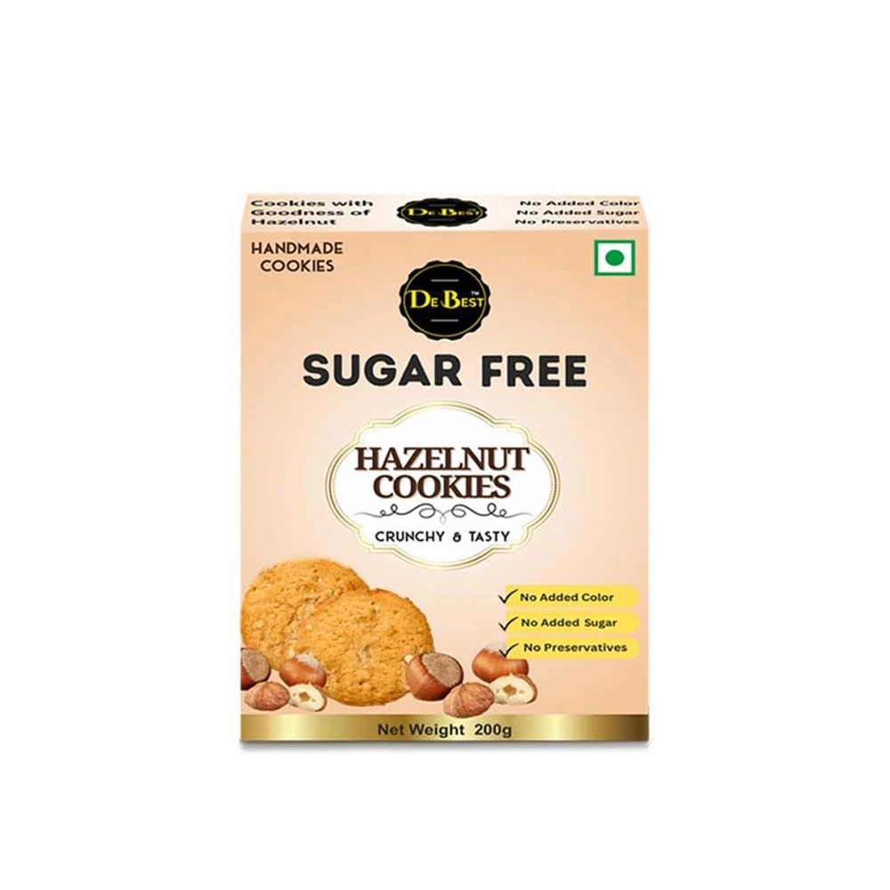 De Best Sugar Free Hazelnut Cookies 200g