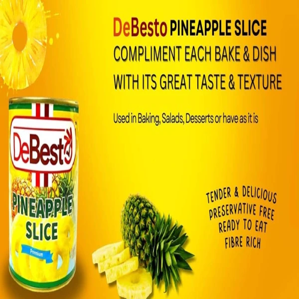 De Besto Pineapple Slices 850g