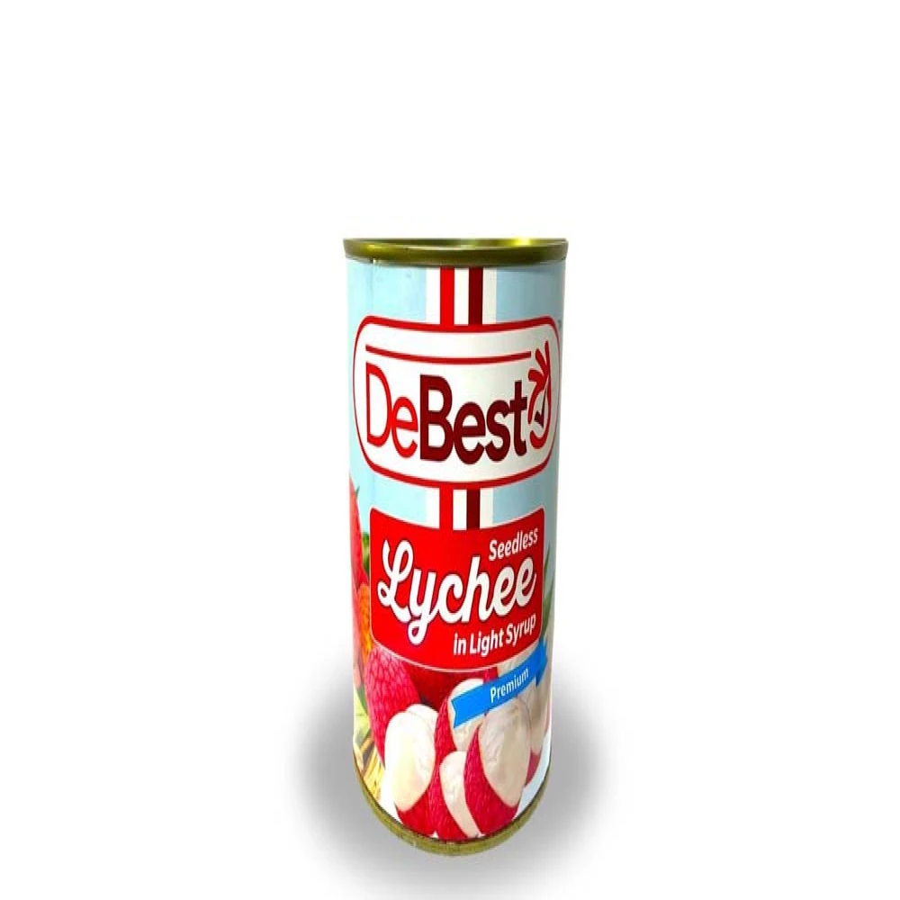 De Besto Lychee In Light Syrup 565g Easy Open