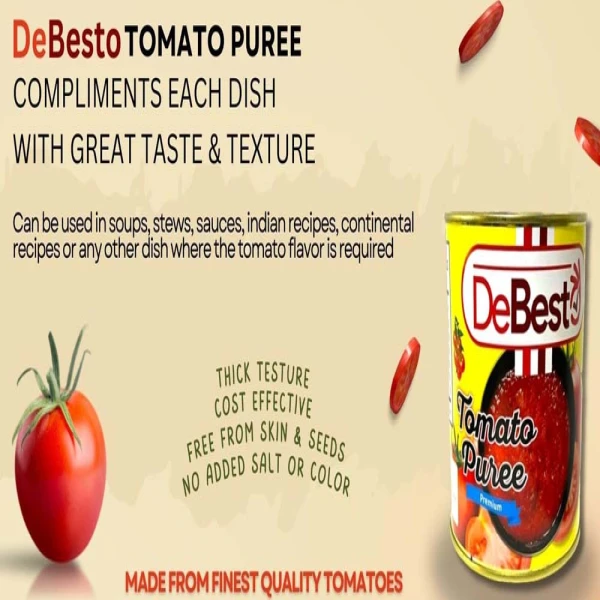 De Besto Tomato Puree 850g