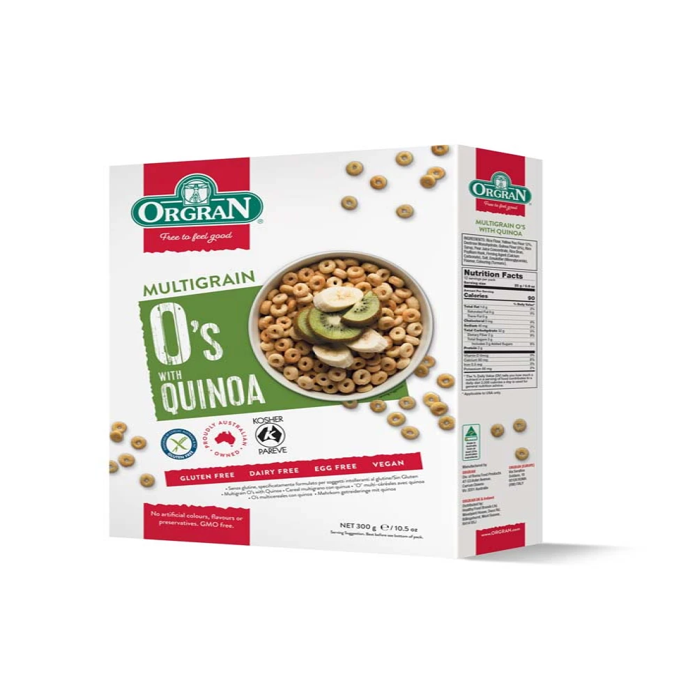 Orgran Multigrain Breakfast O'S With Quinoa 300g