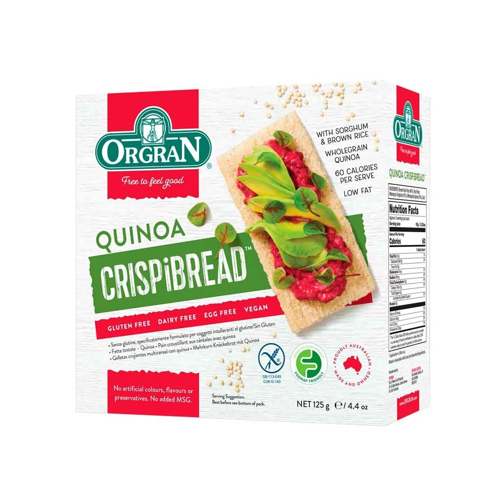 Orgran Quinoa Crispibread 125g