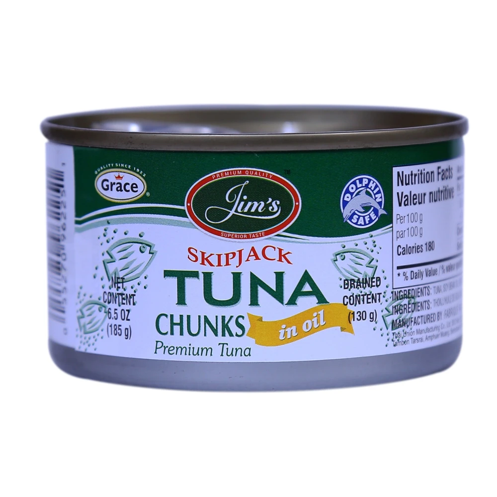 Jim's Tuna Chunks In Oil 185g