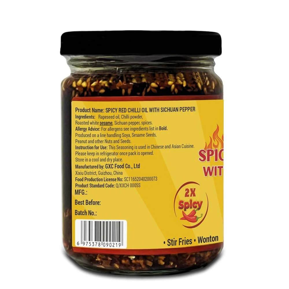 Umai Spicy Red Chilli Oil with Sichuan Pepper 200g