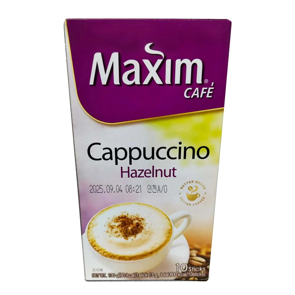 Maxim Cafe Cappuccino Hazelnut Coffee Mix 10T