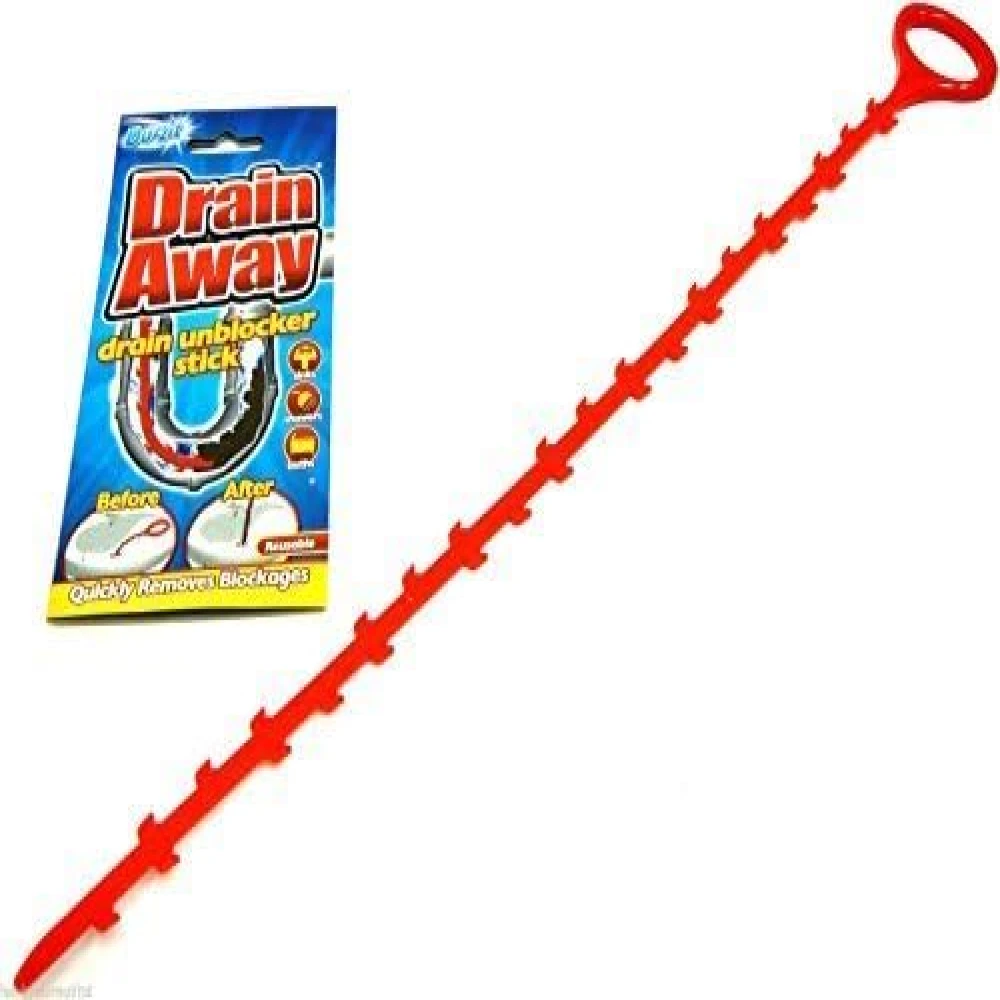 Duzzit Drain Away Drain Unblocker Stick Reusable