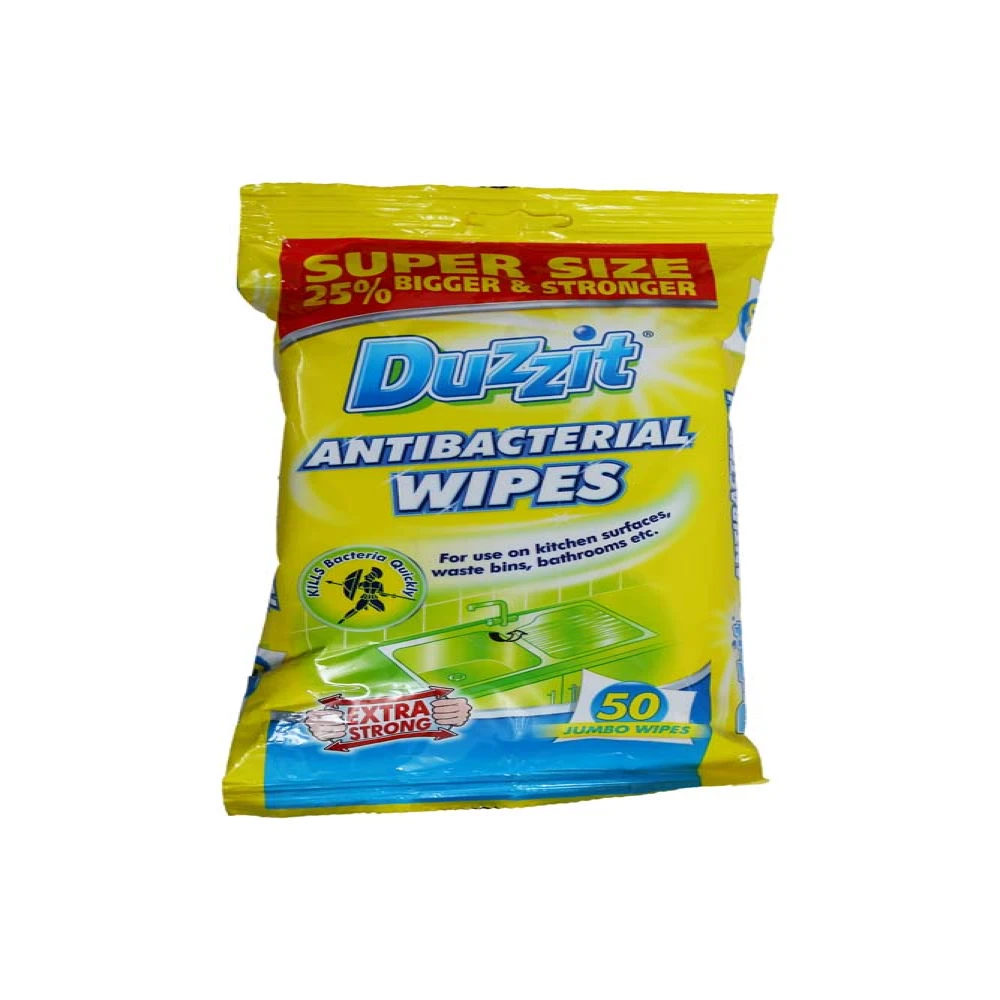 Duzzit Anti Bacterial Wipes 50pc