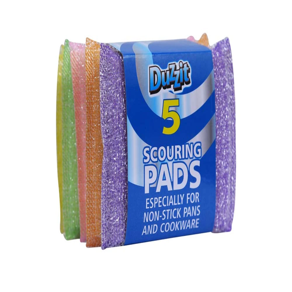 Duzzit Mixed Colour Scourring Pad 5pc