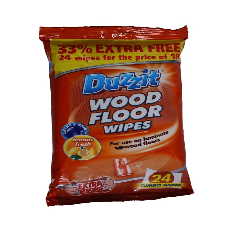 Duzzit Wood Floor Wipes 24pc