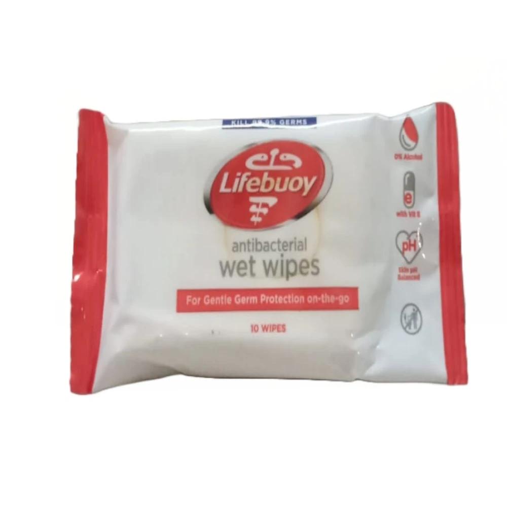 Lifebuoy Antibacterial Wet Wipes 10s