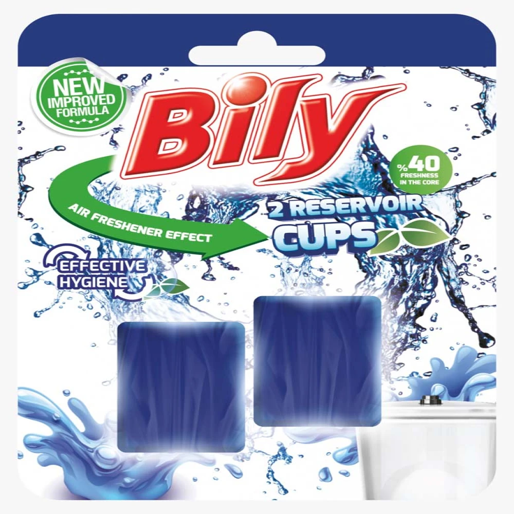 Bily Aktive WC Cleaner Reservoir Cubes 2X50g Atlantic