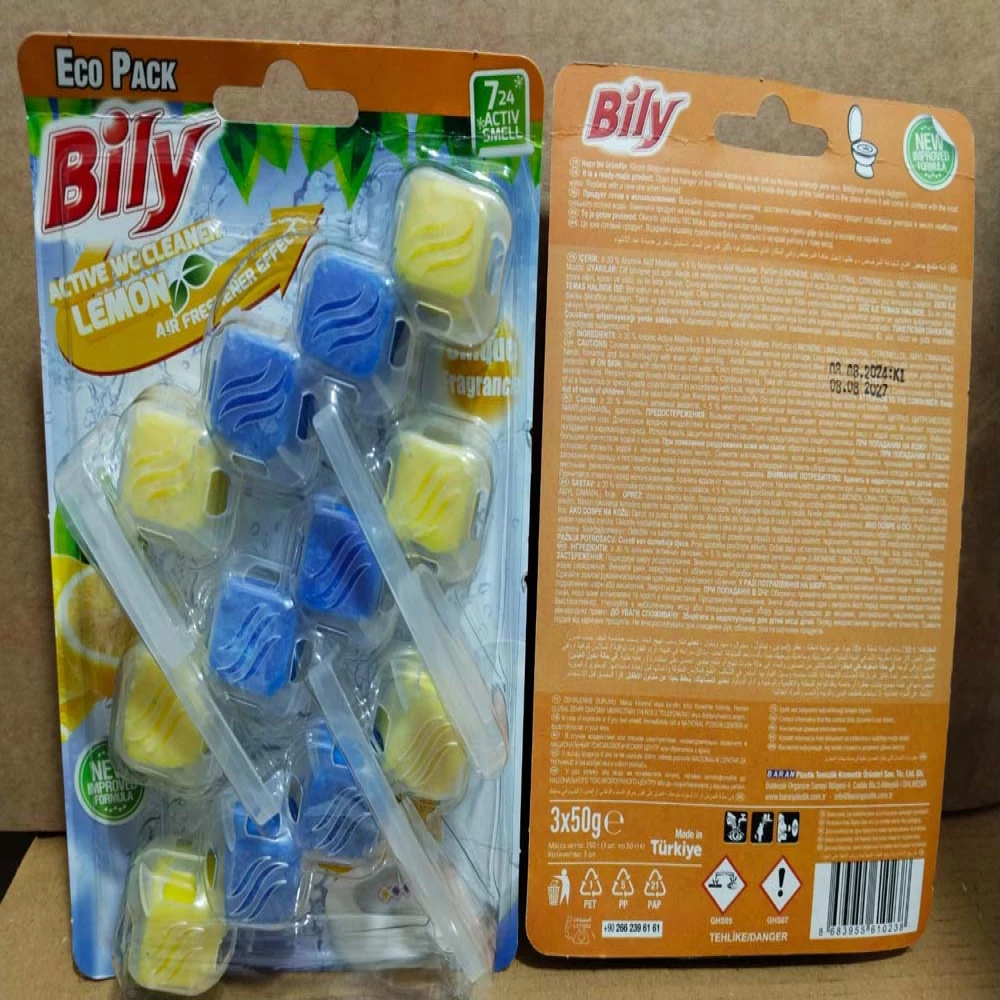 Bily Aktive WC Cleaner Blue Water 3X50g Lemon