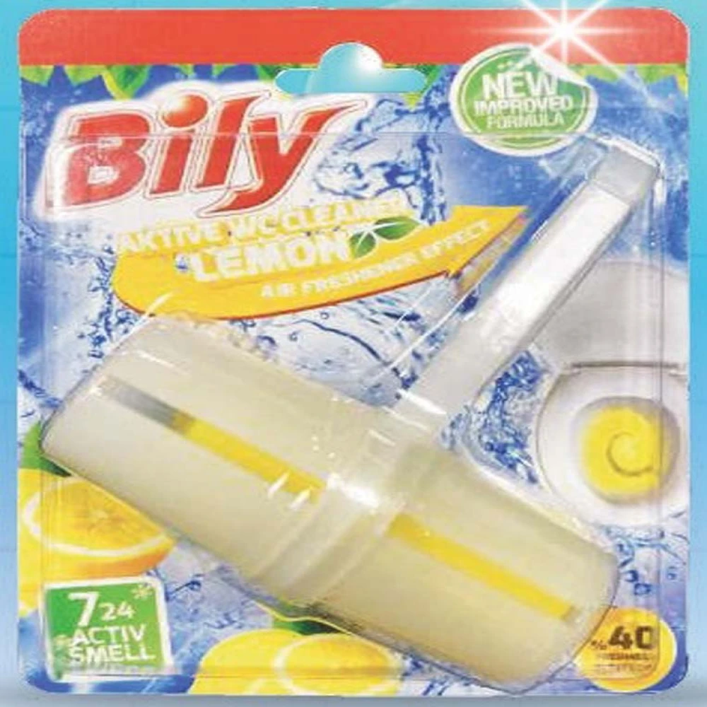 Bily Classic Aktive WC Cleaner Toilet Rim Block 40g Lemon