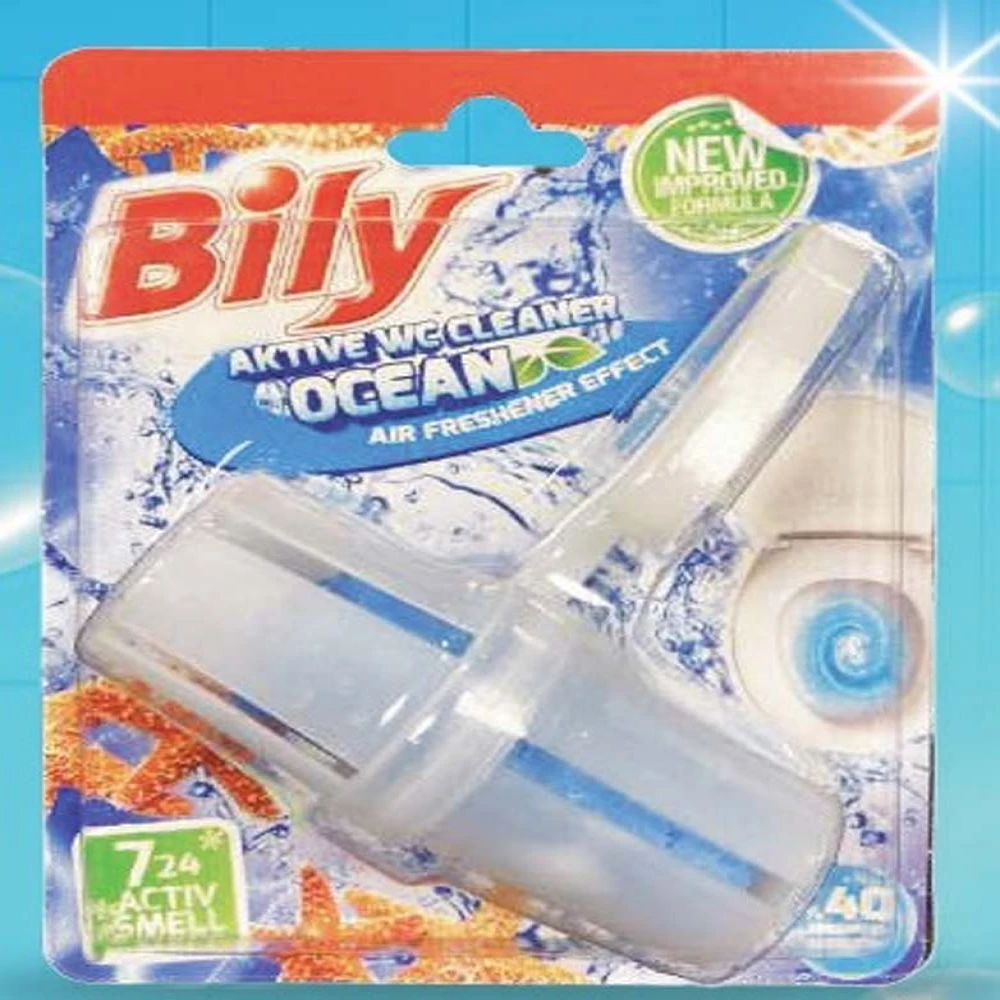 Bily Classic Aktive WC Cleaner Toilet Rim Block 40g Ocean