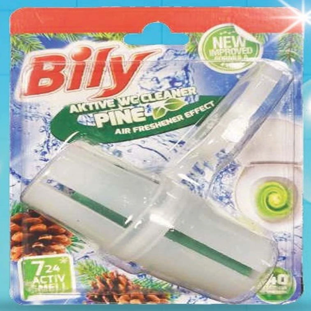 Bily Classic Aktive WC Cleaner Toilet Rim Block 40g Pine