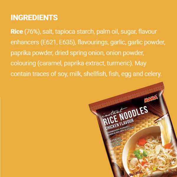 MAMA Gluten Free Instant Chicken Noodles 55g | 100% Glutenfree