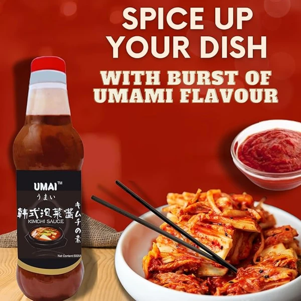 Umai Kimchi Sauce 500 ml -Korean Style Hot Sauce