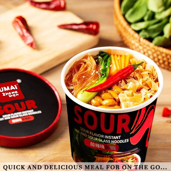 Umai Instant Sour Flavour Sweet Potato Glass Cup Noodles 121g