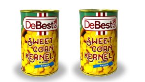 "Corn kernels preserved in brine""Corn kernels preserved in brine" 
